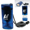 2-in-1 Light Up Lantern Flashlight w/ Lanyard / Blue